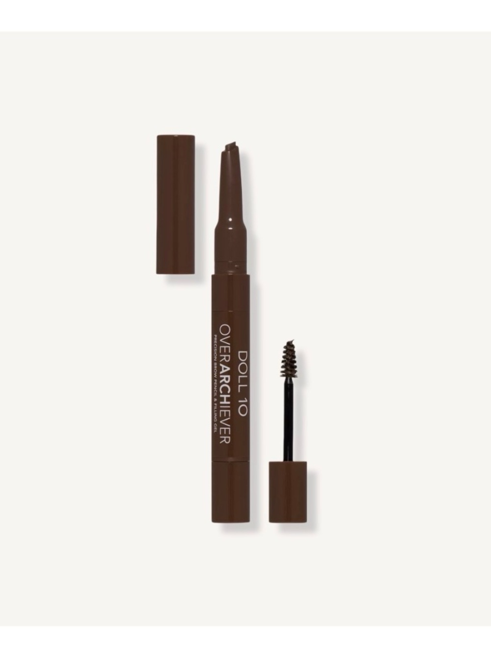 Doll 10 Overarchiever Precision Brow Pencil and Filling Gel in Brunette NIB